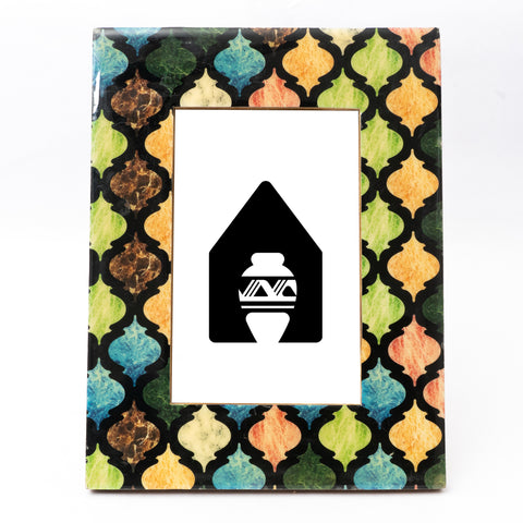 Colorful Quatrefoil  Photo frame