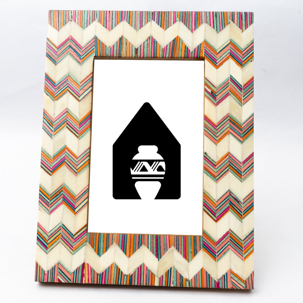 Colorful Chevron Photo frame