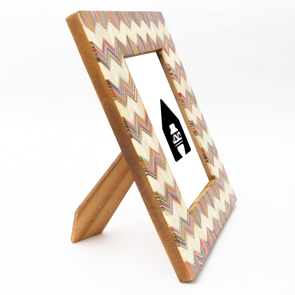 Colorful Chevron Photo frame