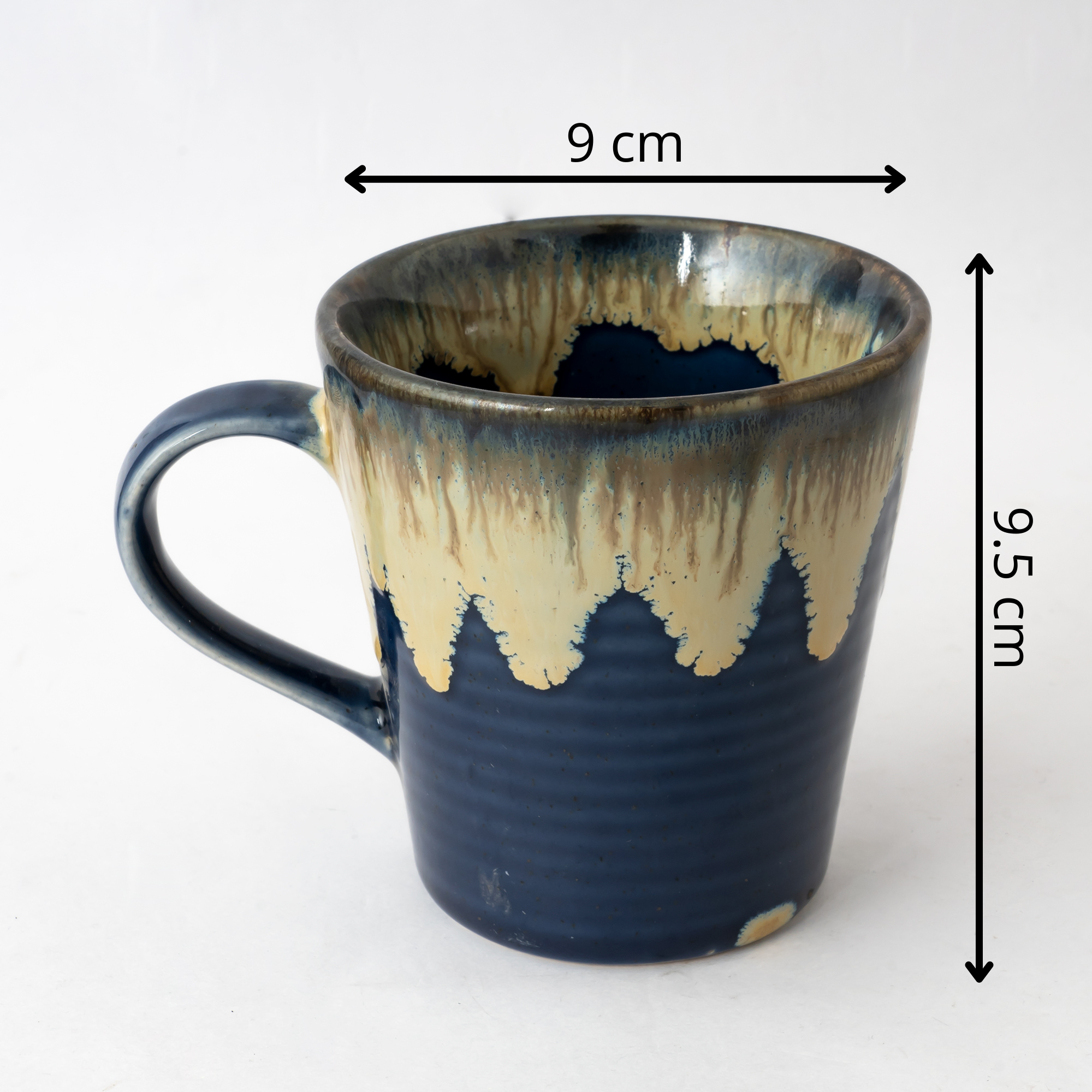 Decokrafts Blue Ombre Ceramic Coffee Mugs