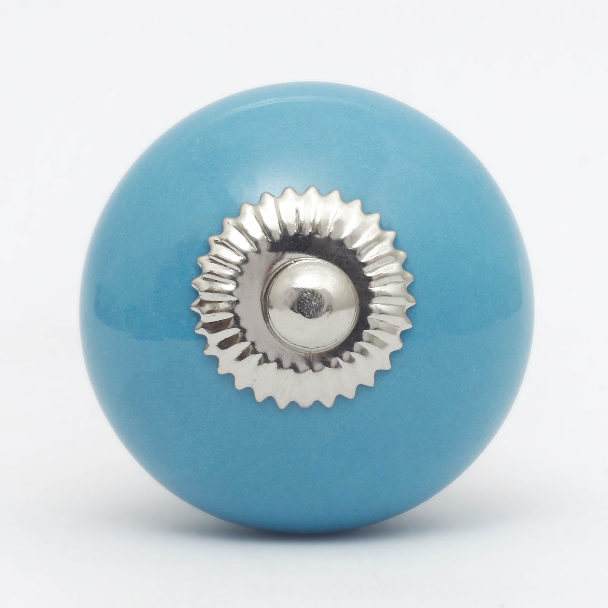 Sky Blue Tomato Ceramic Knobs - Set Of 6 freeshipping - Decokrafts Store