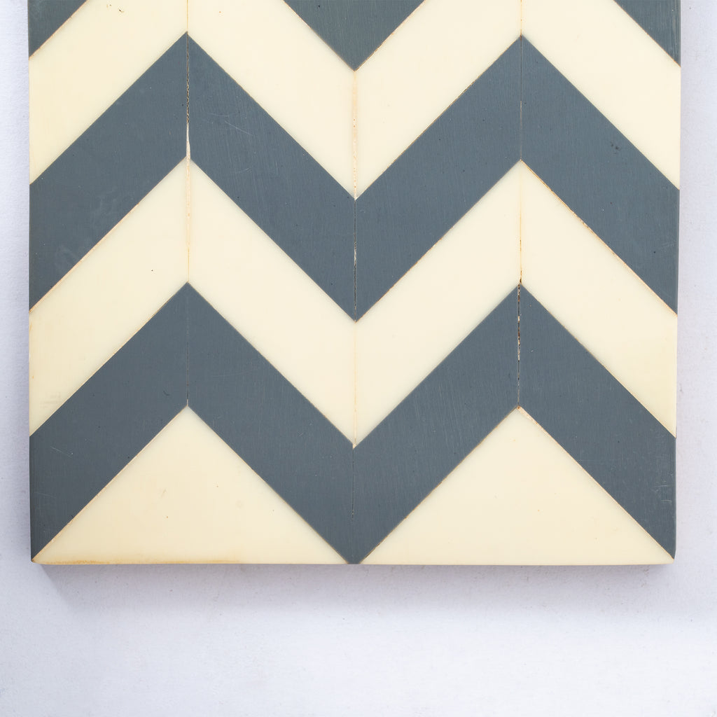 Chevron Romance Multicolor Square Wooden Coaster