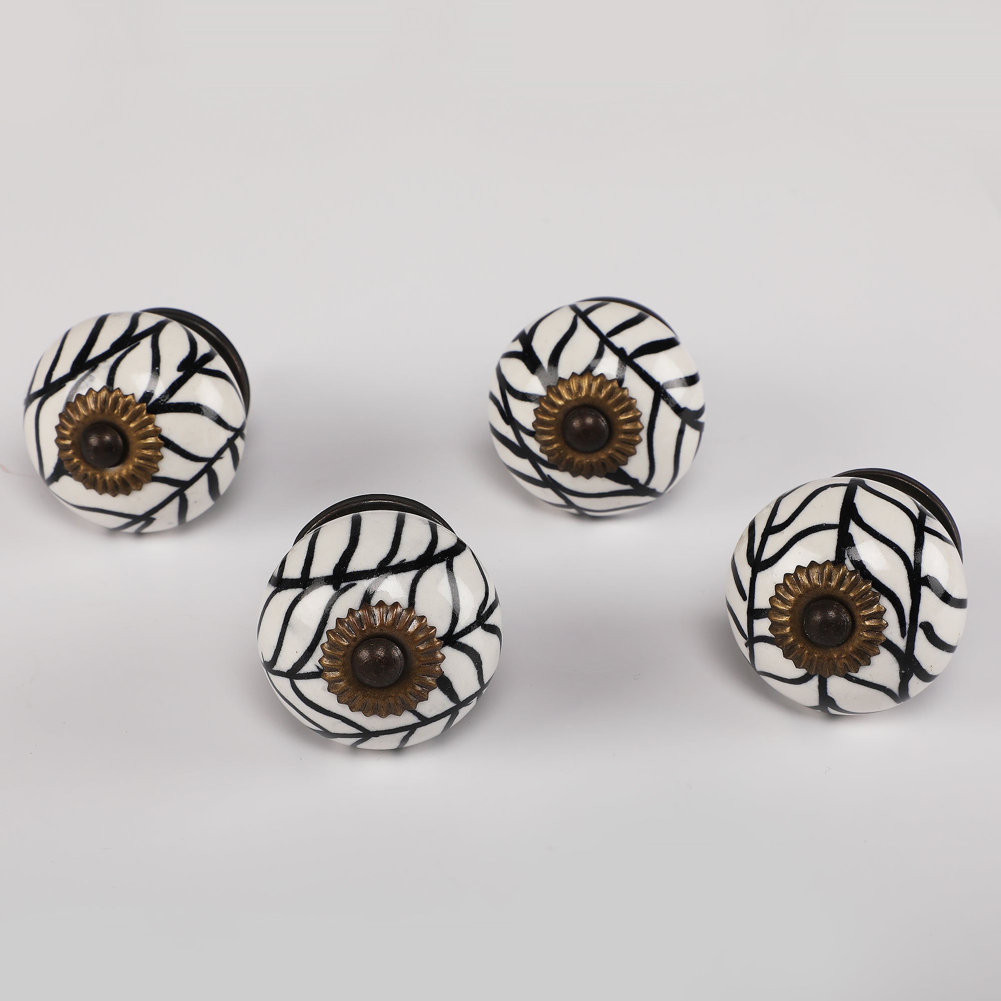 Moon Bushes Ceramic Knob - Set Of 6 freeshipping - Decokrafts Store