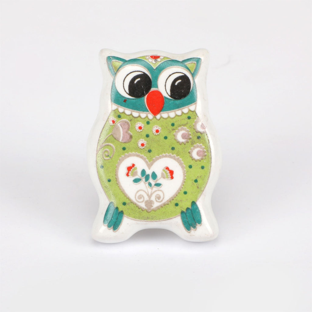 Quirky Owl Ceramic Knob - Set Of 6 freeshipping - Decokrafts Store