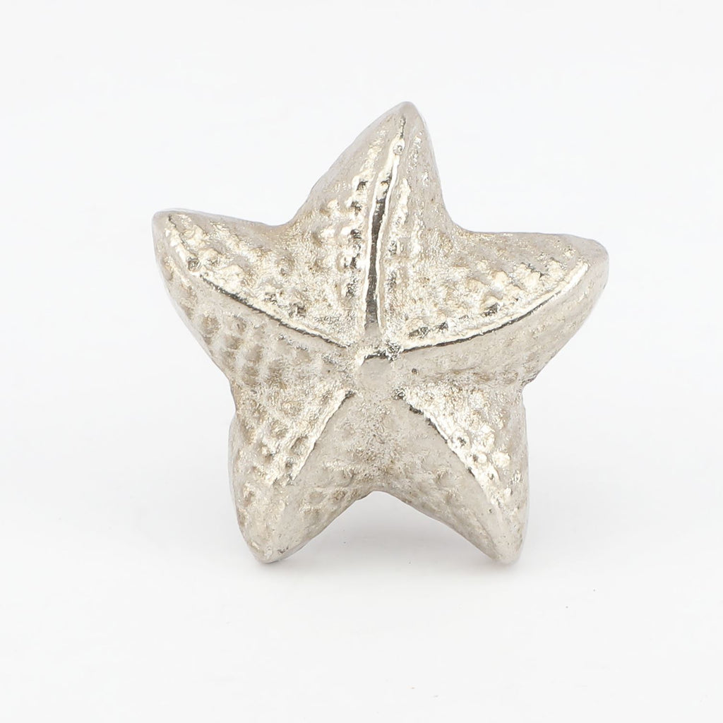 Silver Starfish Metal Knob - Set Of 6 freeshipping - Decokrafts Store