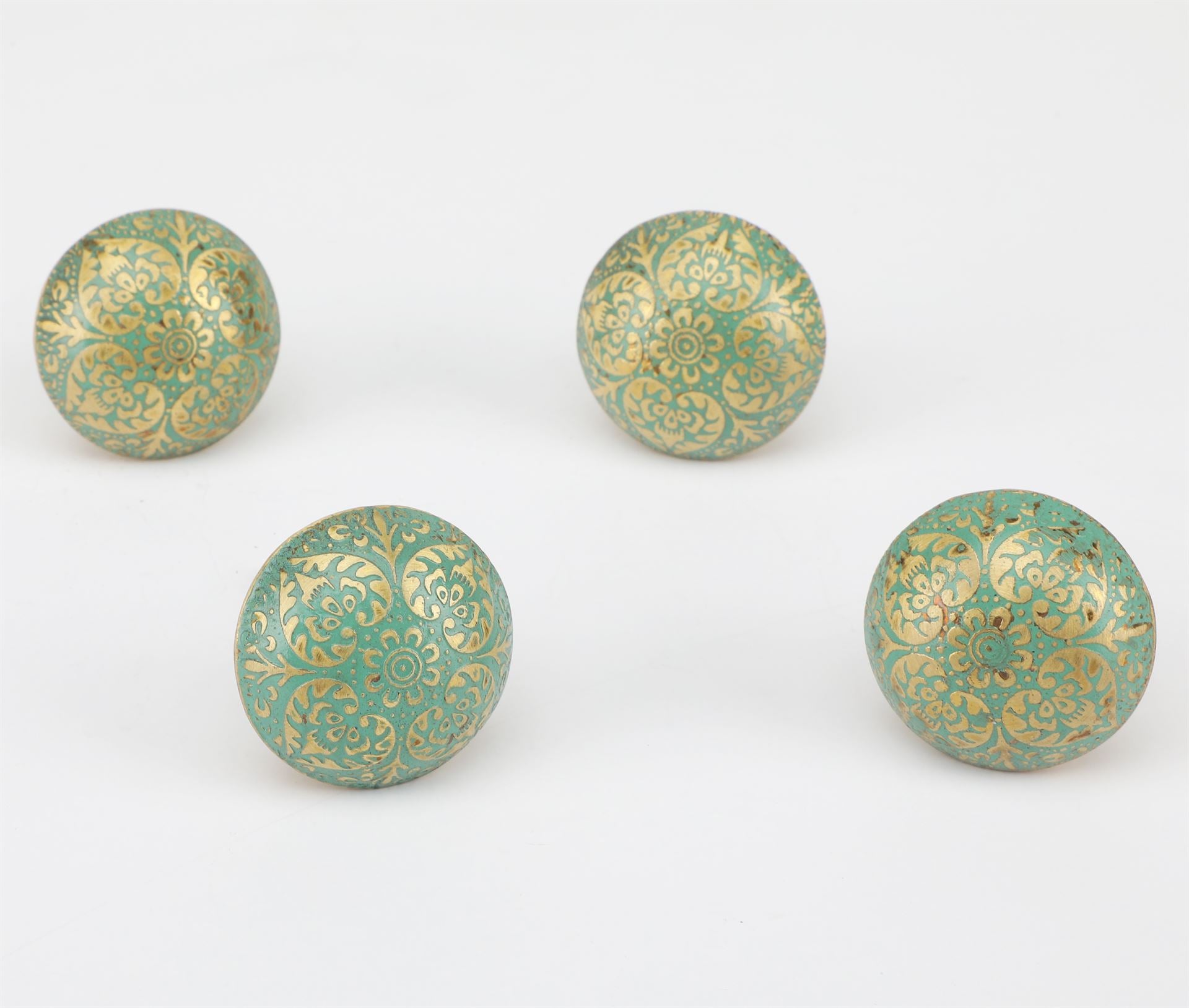 Meena Kari Metal Knobs - Set Of 6 freeshipping - Decokrafts Store