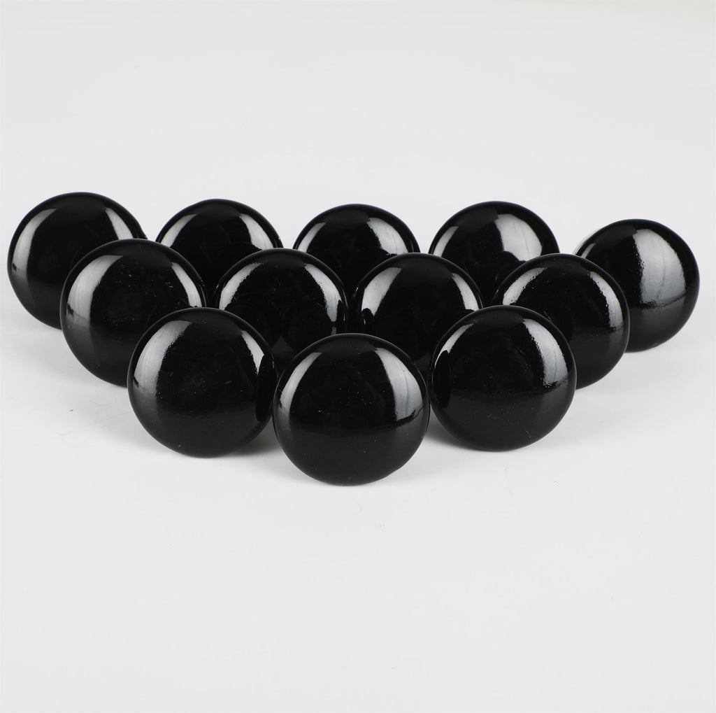 Black Ovi Ceramic Knob - Set Of 6 freeshipping - Decokrafts Store