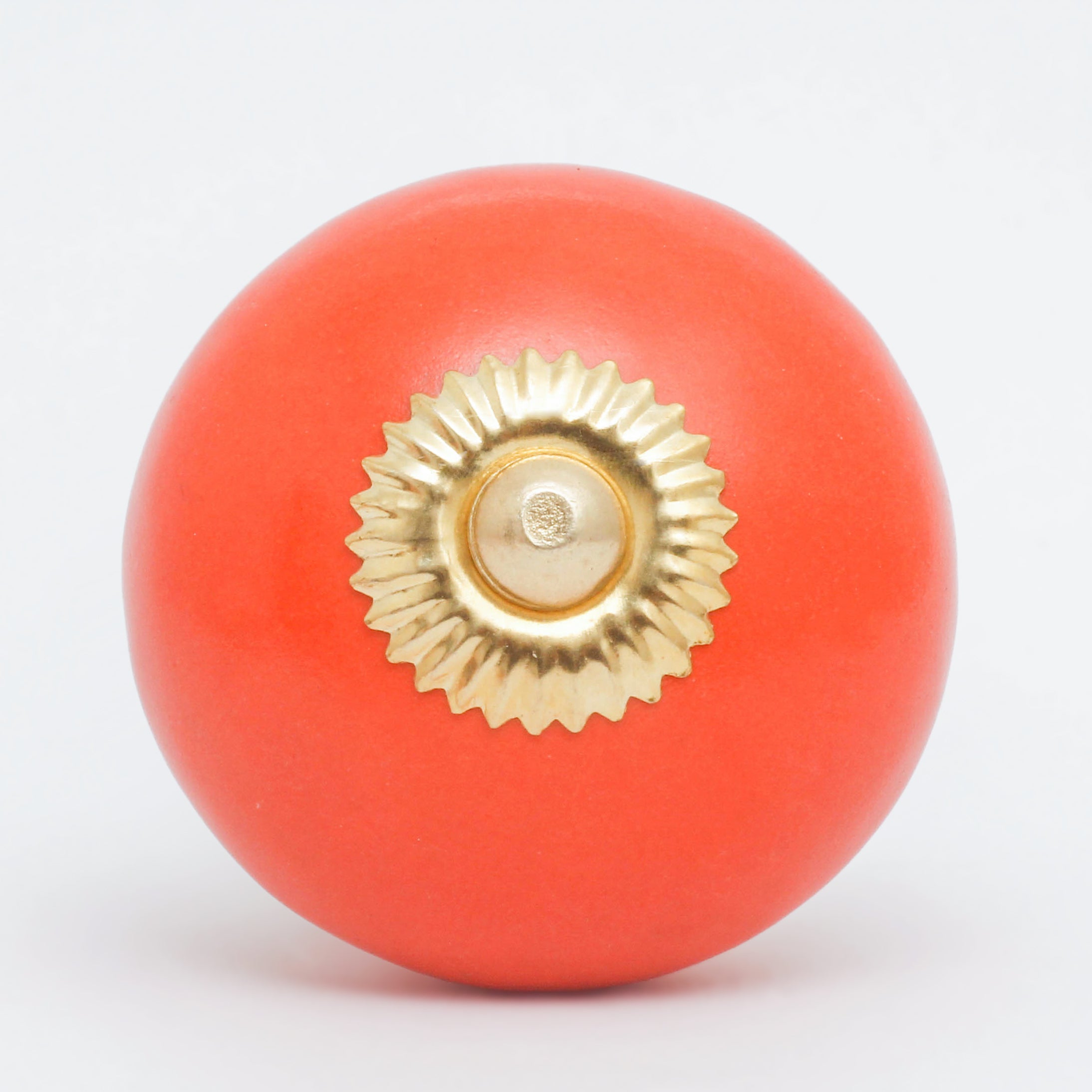 Orange Tomatoes Ceramic Knobs - Set Of 6 freeshipping - Decokrafts Store