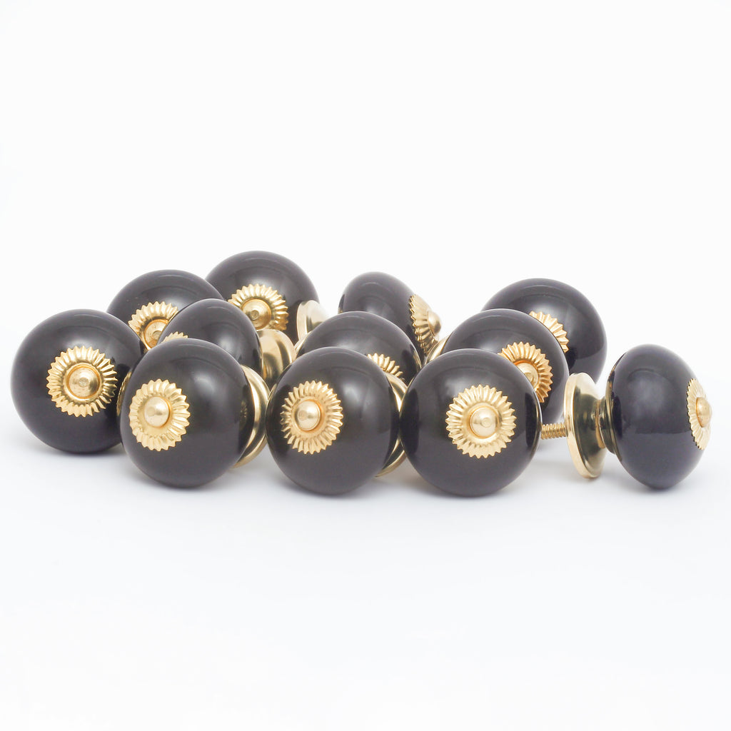 Brown Tomatoes Ceramic Knobs - Set Of 6 freeshipping - Decokrafts Store