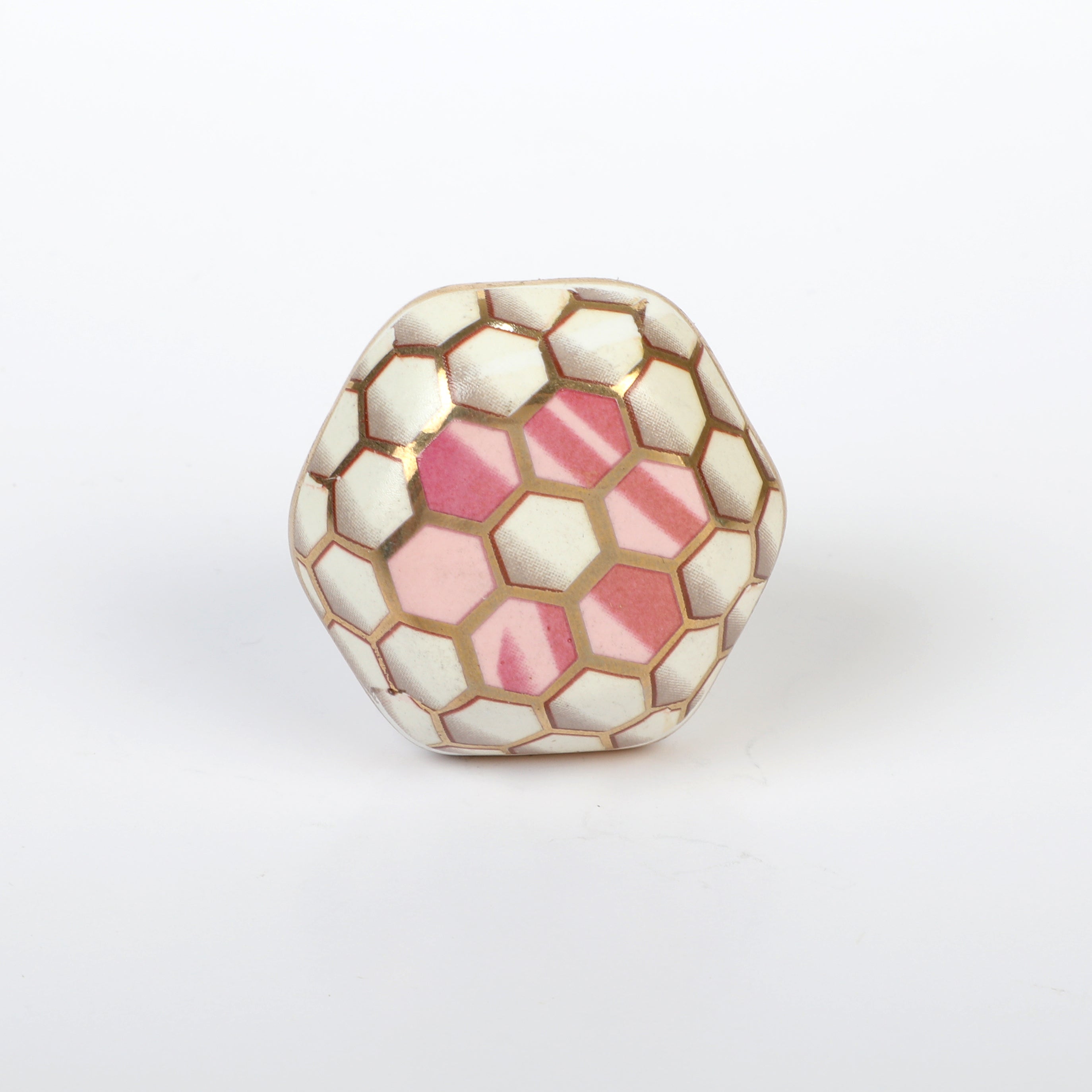 Honeycomb Luxuals Ceramic Knobs - Set Of 6 freeshipping - Decokrafts Store