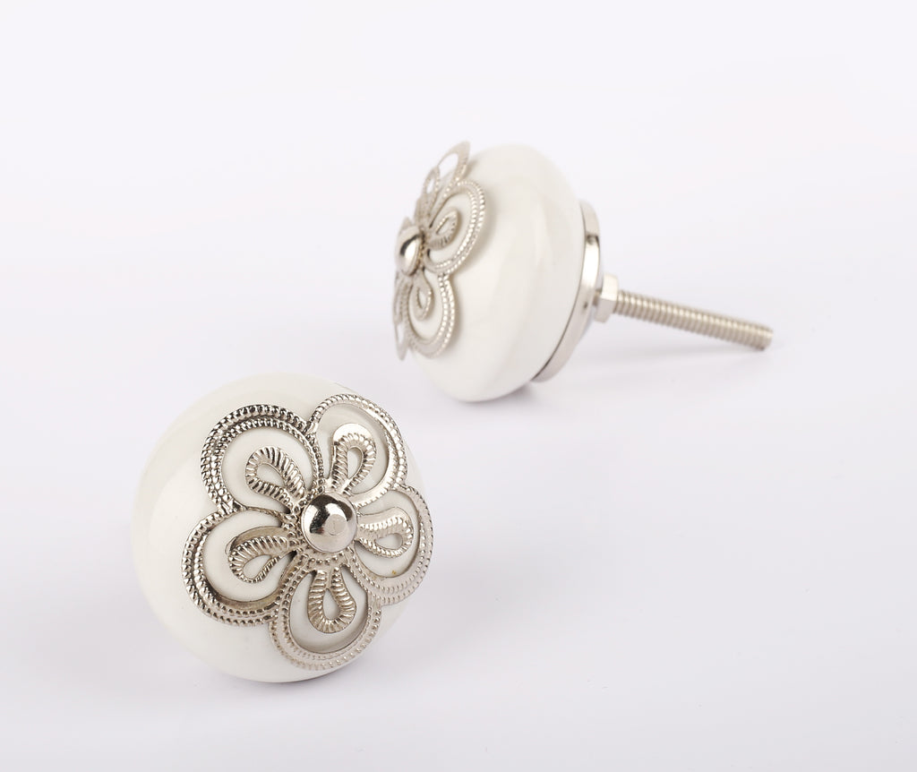 Steelflower Ceramic Knobs - Set Of 6 freeshipping - Decokrafts Store