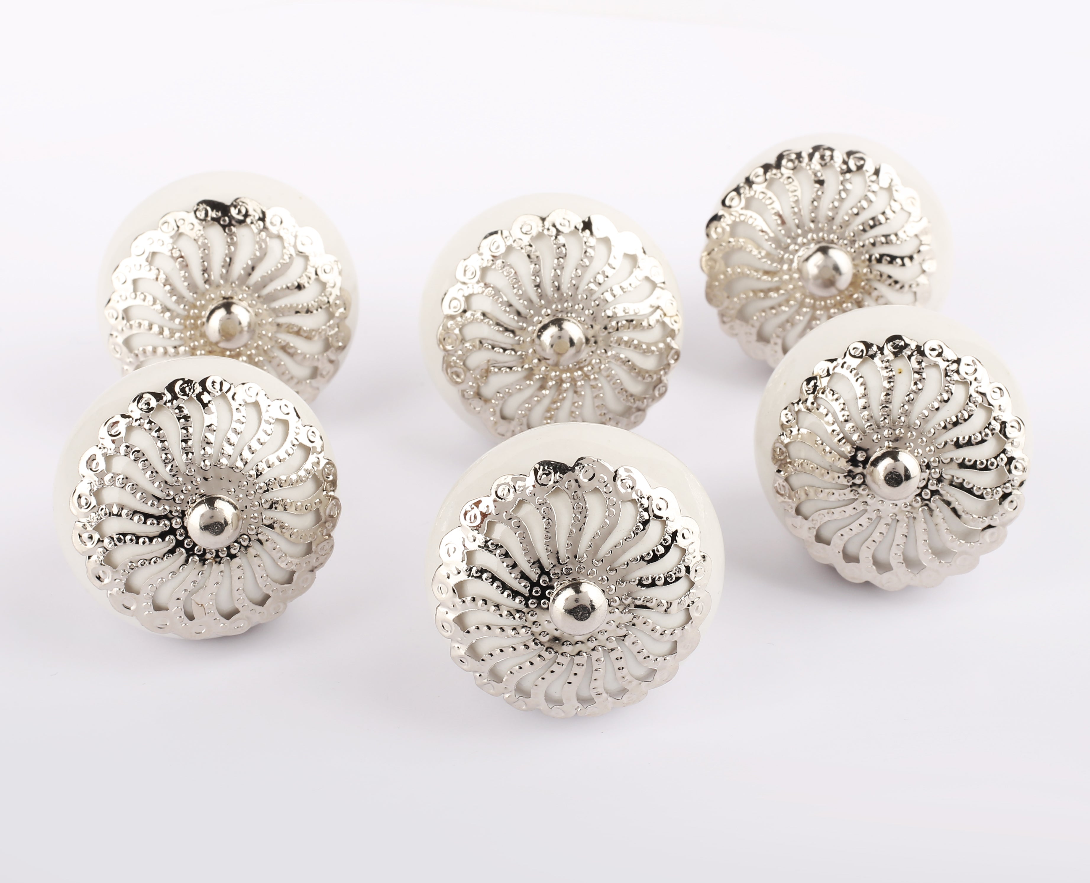 Roundgree Ceramic Knobs - Set Of 6 freeshipping - Decokrafts Store