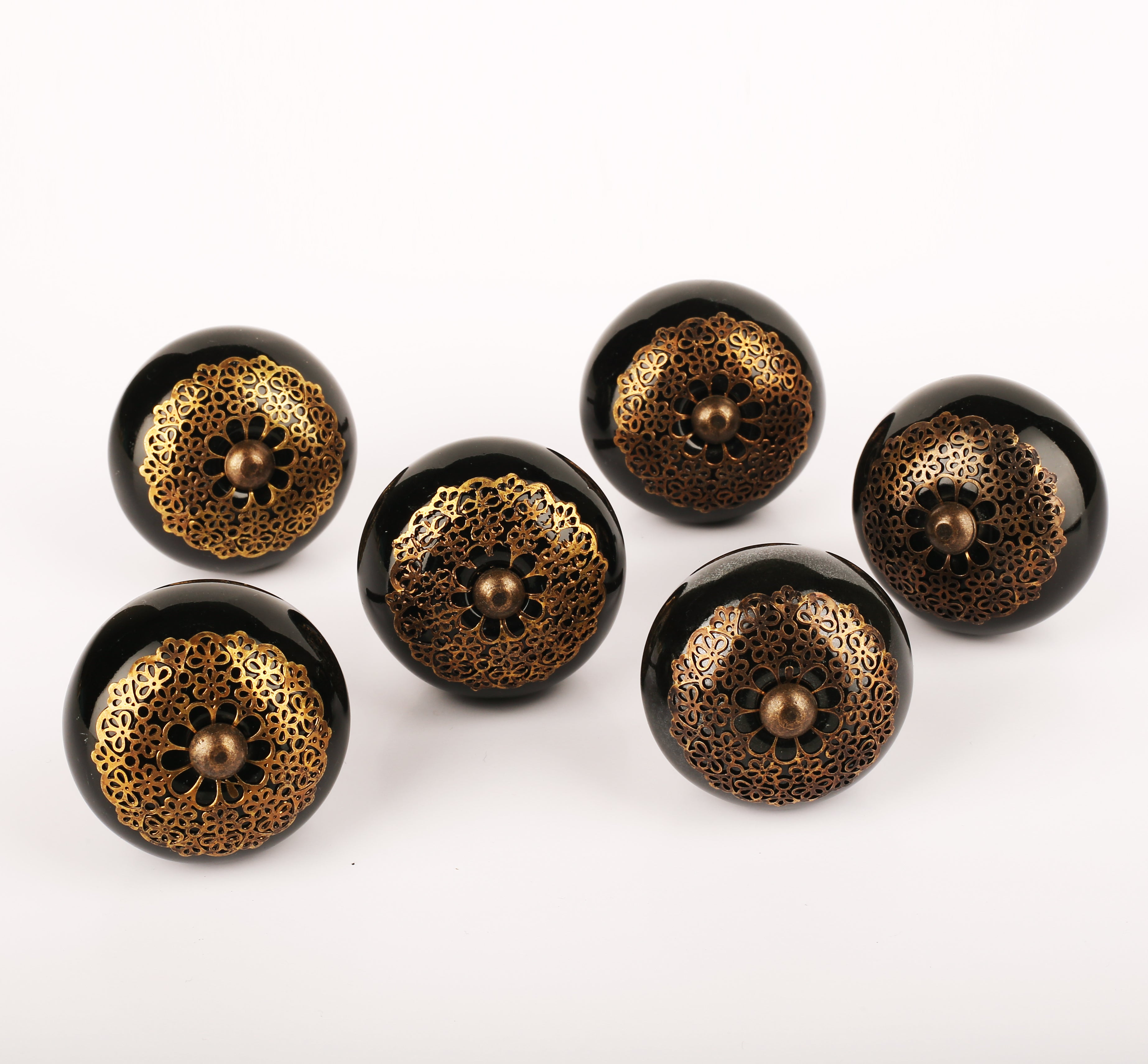 Goldgree Ceramic Knobs - Set Of 6 freeshipping - Decokrafts Store