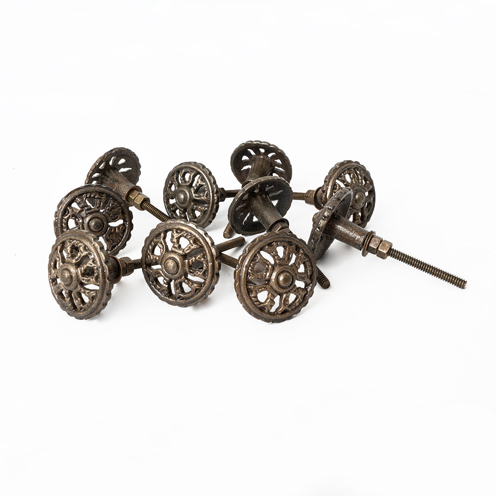 Blackpearl Wheel Metals Knob - Set Of 6 freeshipping - Decokrafts Store