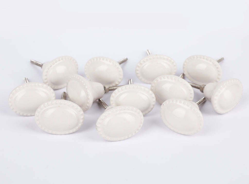 Ovaldosh Ceramic Knob- Set Of 6 freeshipping - Decokrafts Store