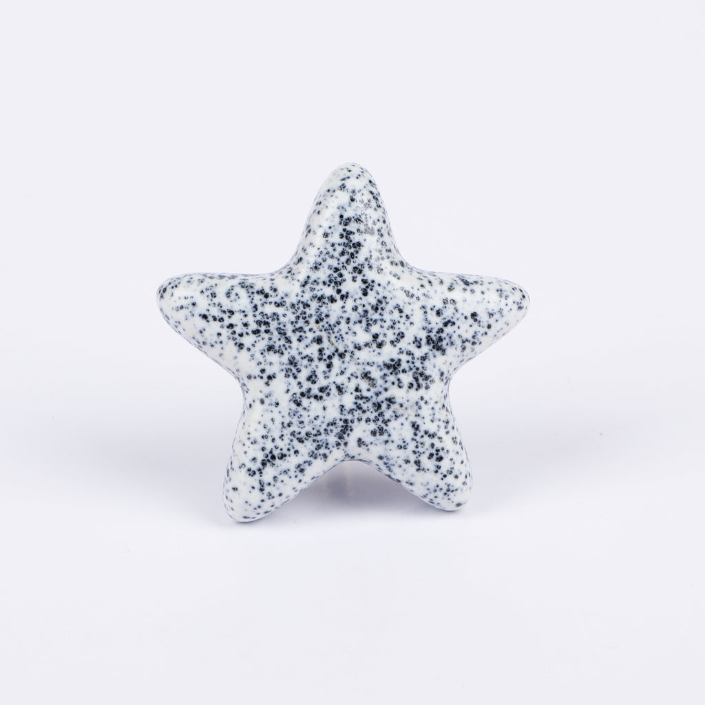 Distress Star Ceramic Knob - Set Of 6 freeshipping - Decokrafts Store