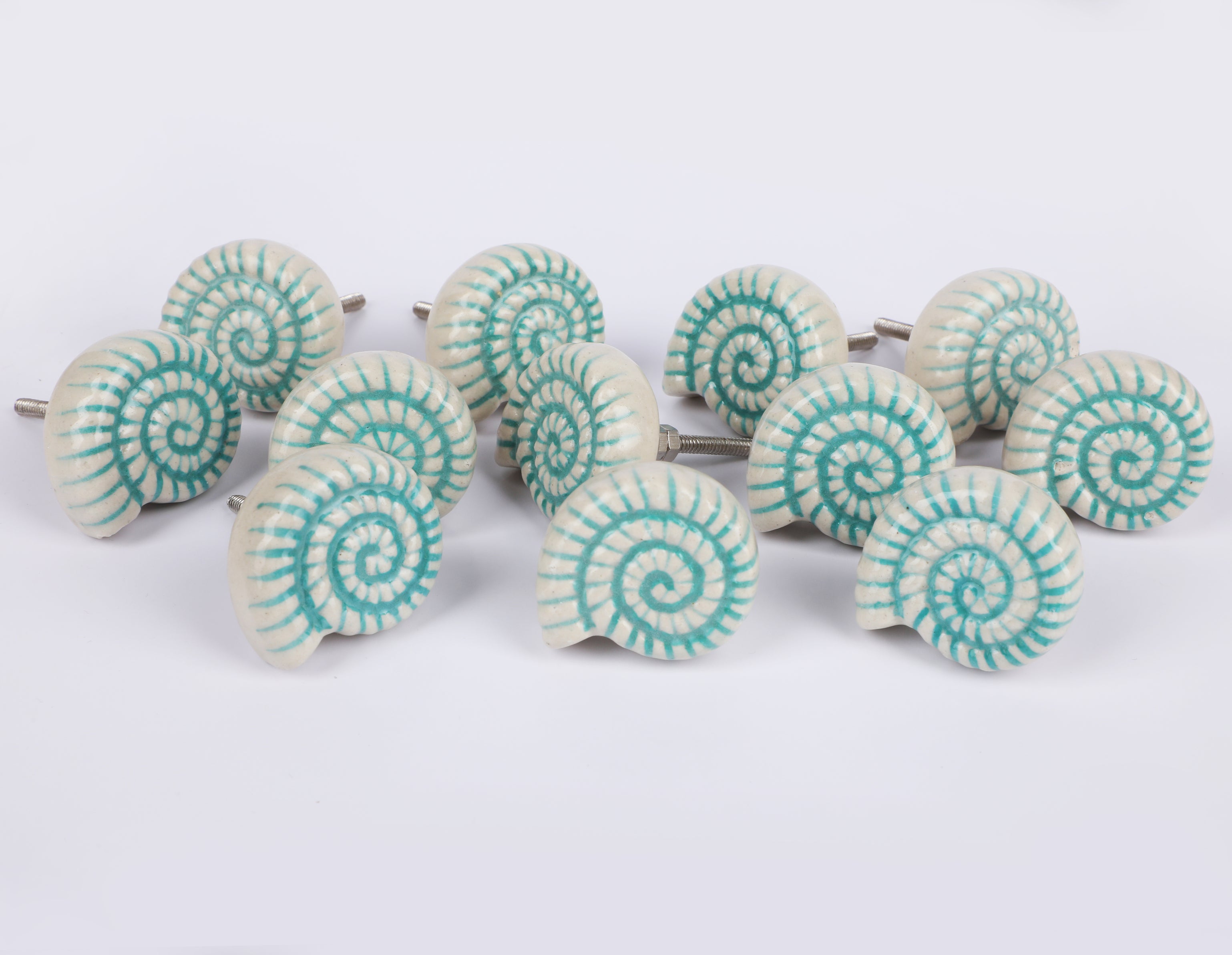 Lostshell Ceramic Knob - Set Of 6 freeshipping - Decokrafts Store