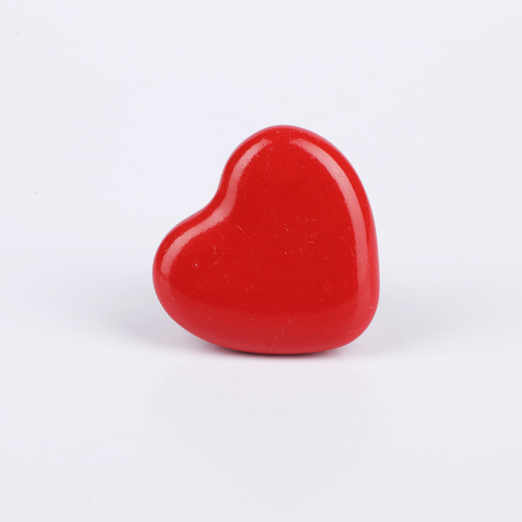 Red Heart Ceramic Knob - Set Of 6 freeshipping - Decokrafts Store