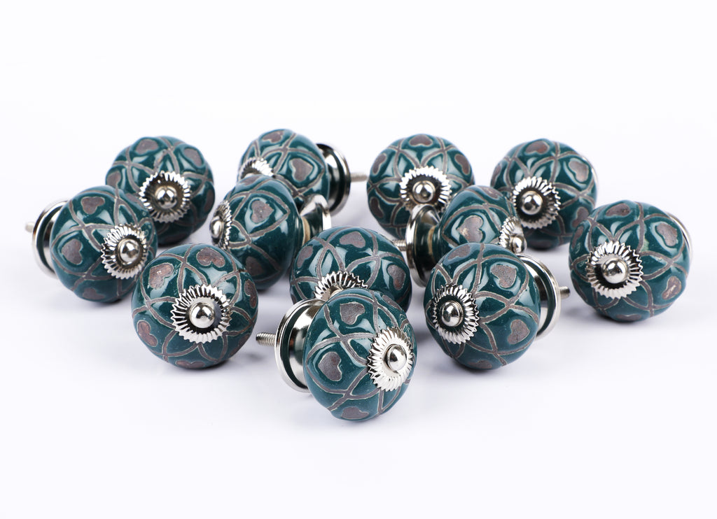 Amorian Round Ceramic Knob - Set Of 6 freeshipping - Decokrafts Store