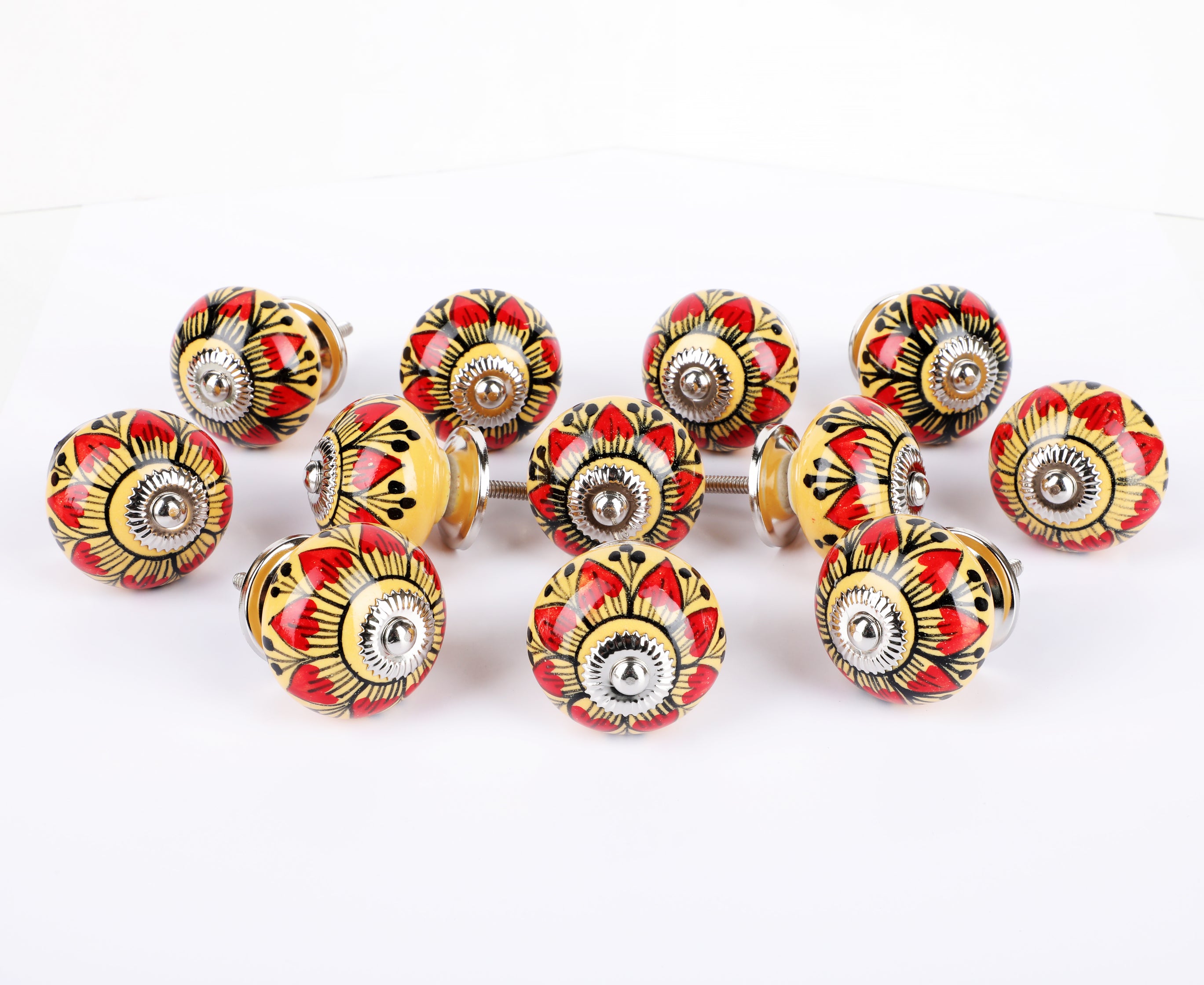 Purkflower Ceramic Knob - Set Of 6 freeshipping - Decokrafts Store