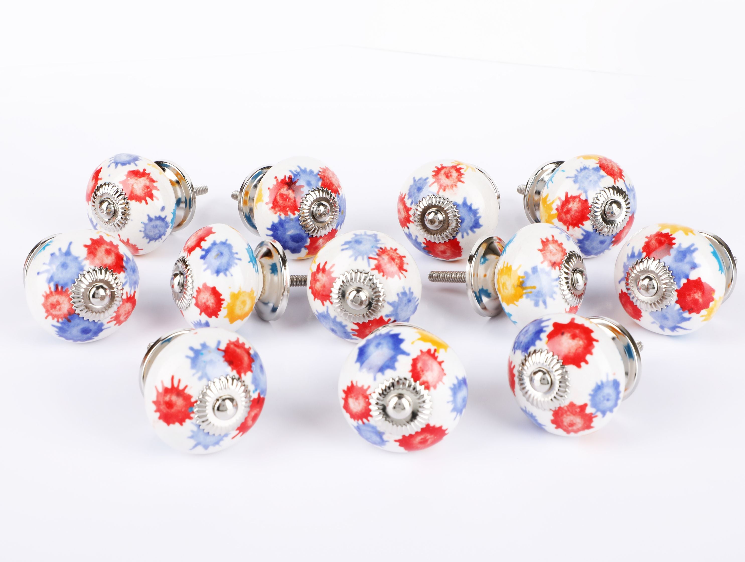 Color Splash Ceramic Knob - Set of 6 freeshipping - Decokrafts Store