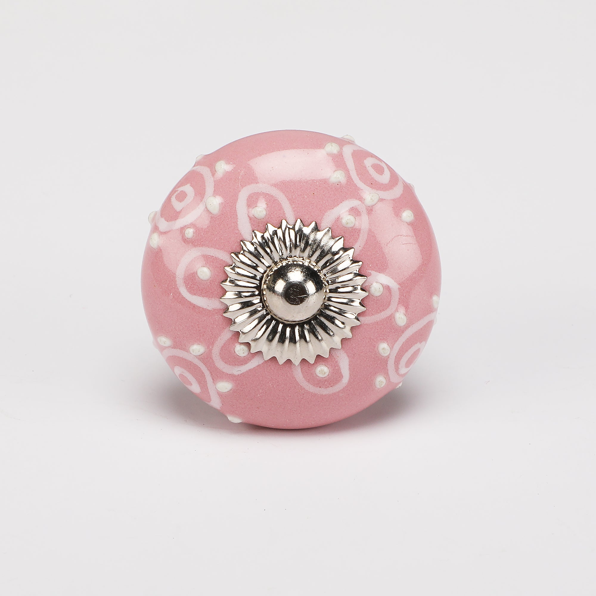 Handpainted Pinkz Ceramic Knob - Set Of 6 freeshipping - Decokrafts Store