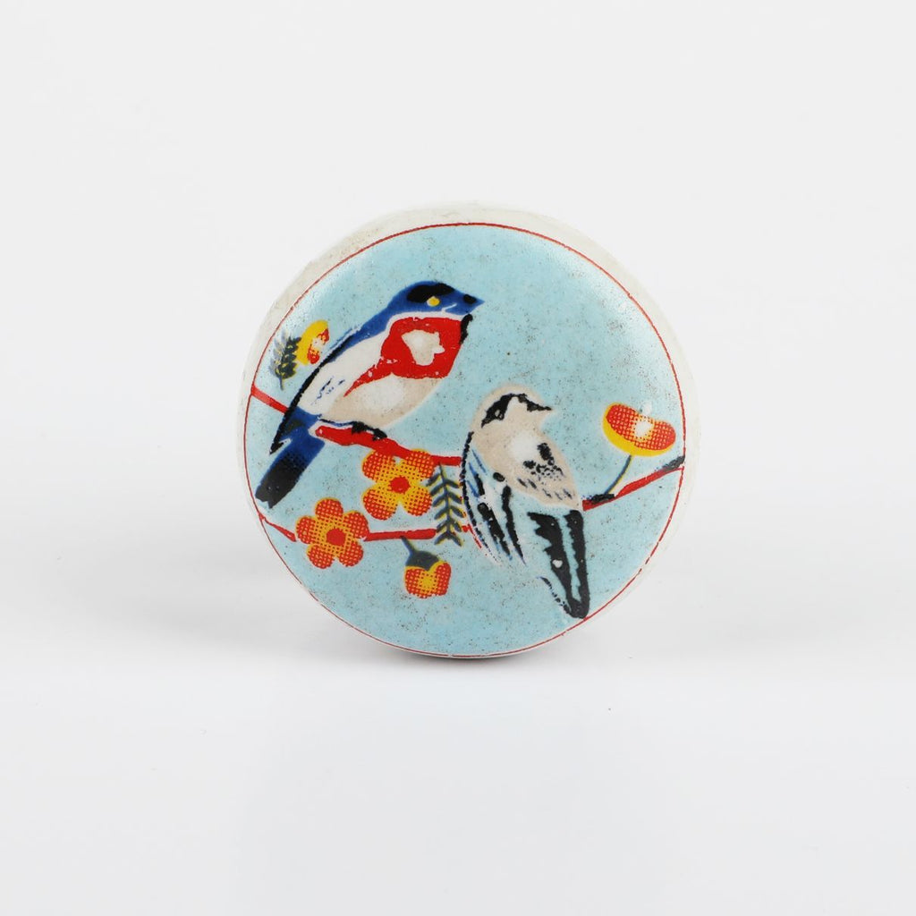 Kimsum Birds Ceramic Knob - Set Of 6 freeshipping - Decokrafts Store