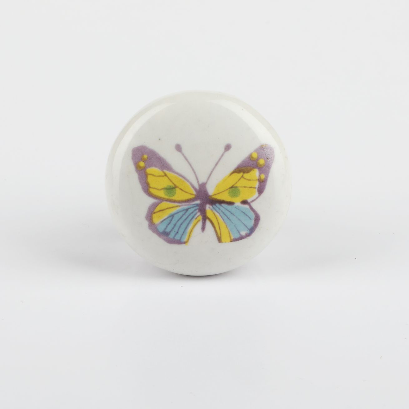 Round Queenfly Ceramic Knob - Set Of 6 freeshipping - Decokrafts Store