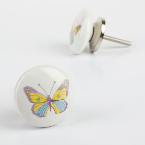 Round Queenfly Ceramic Knob - Set Of 6 freeshipping - Decokrafts Store