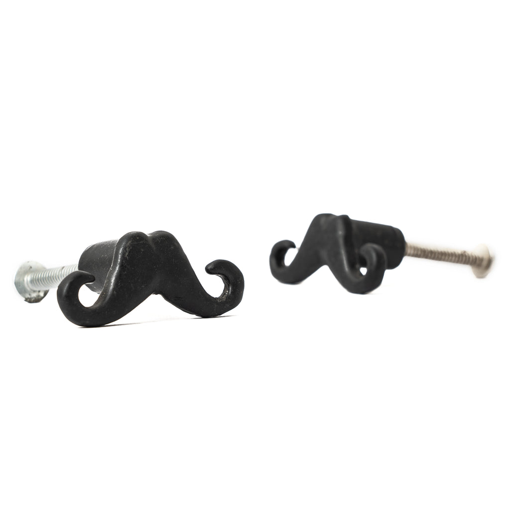 Mustaq Mustache Metal Knobs - Set Of 6 freeshipping - Decokrafts Store