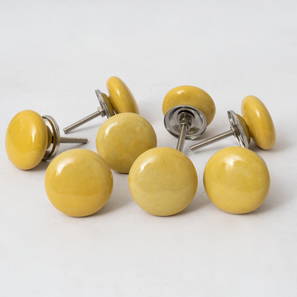 Yelodop Round Ceramic Knobs -  Set Of 6 freeshipping - Decokrafts Store