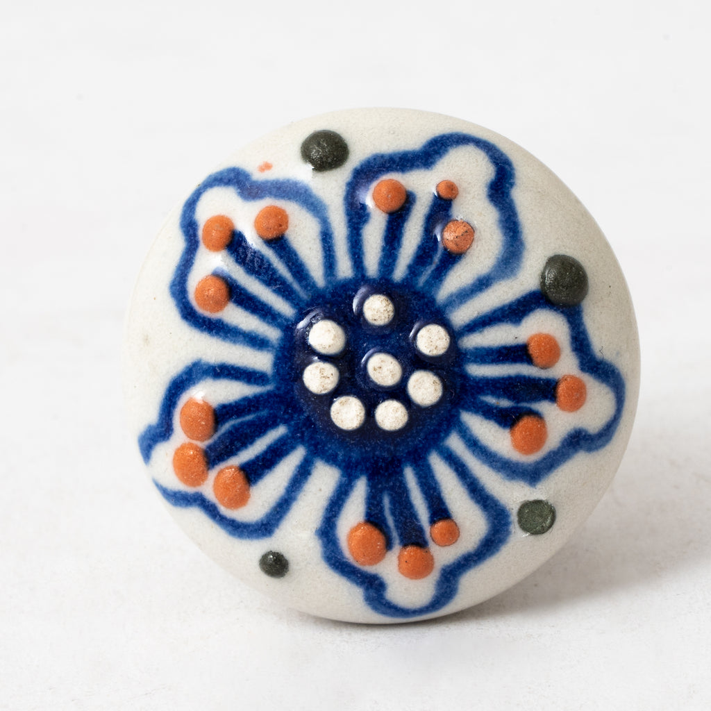 Havemeflower Round Ceramic Knobs - Set Of 6 freeshipping - Decokrafts Store