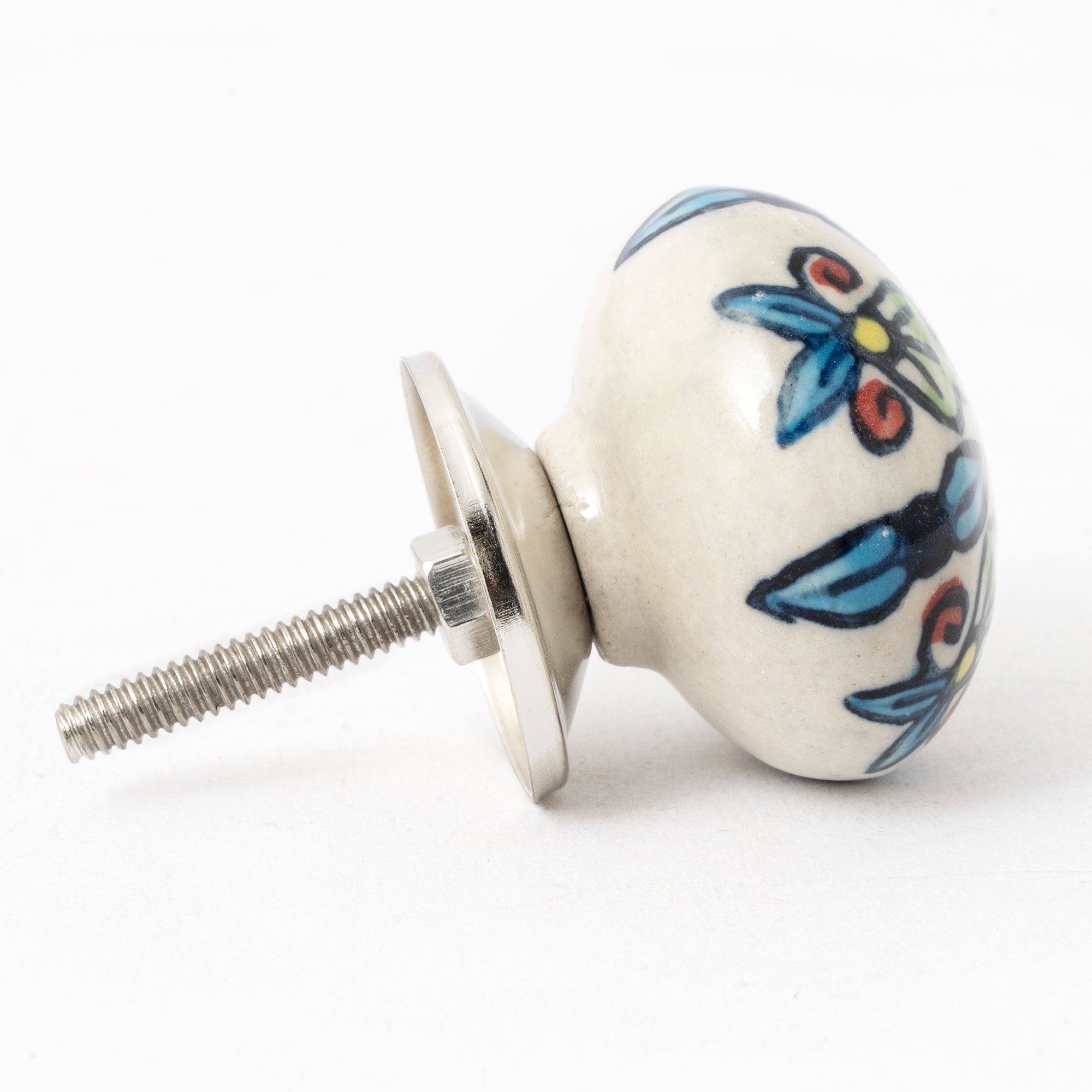 Maxidern Round Ceramic Knobs - Set Of 6