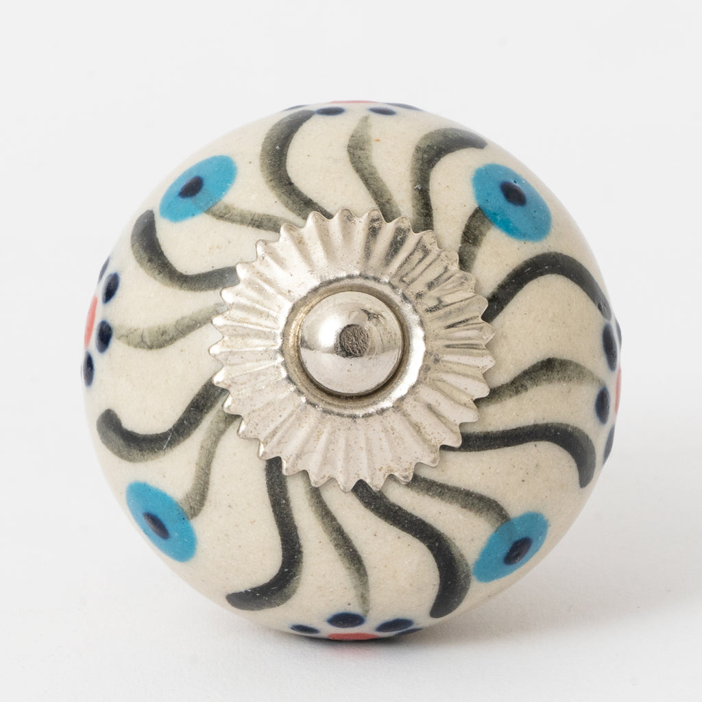 Jonici Round Ceramic Knobs - Set Of 6