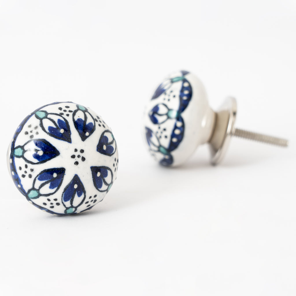 Pekileme Round Ceramic Knobs - Set Of 6