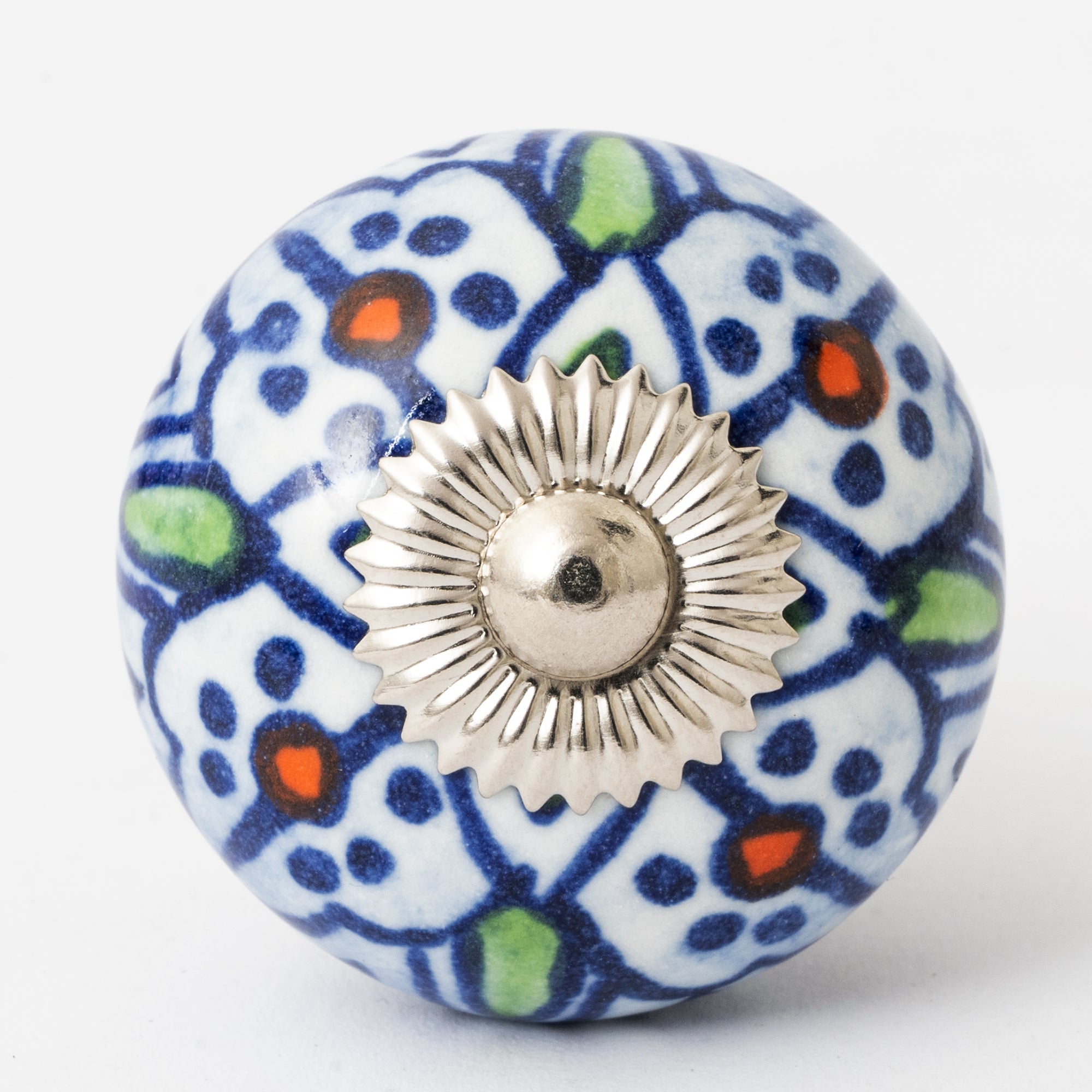 Elemepox Round Ceramic Knobs - Set Of 6