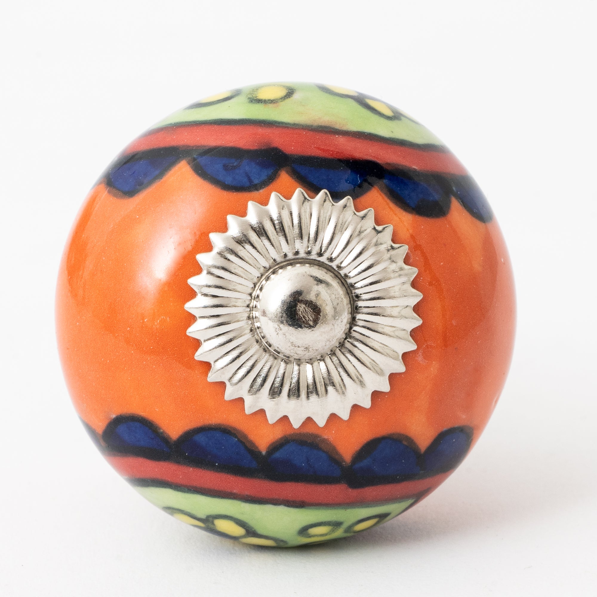 Luxorange Round Ceramic Knobs - Set Of 6