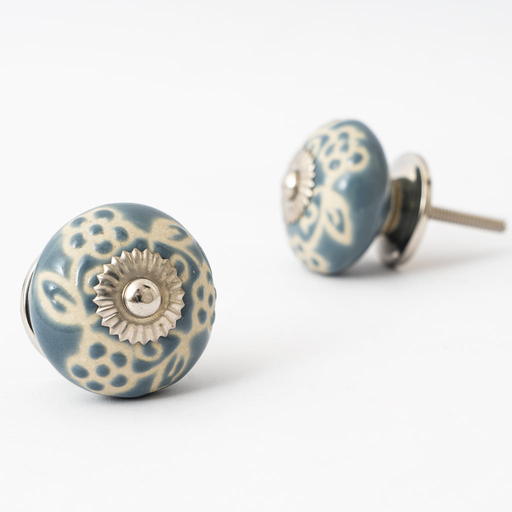 Ambushlane Round Ceramic Knobs - Set Of 6