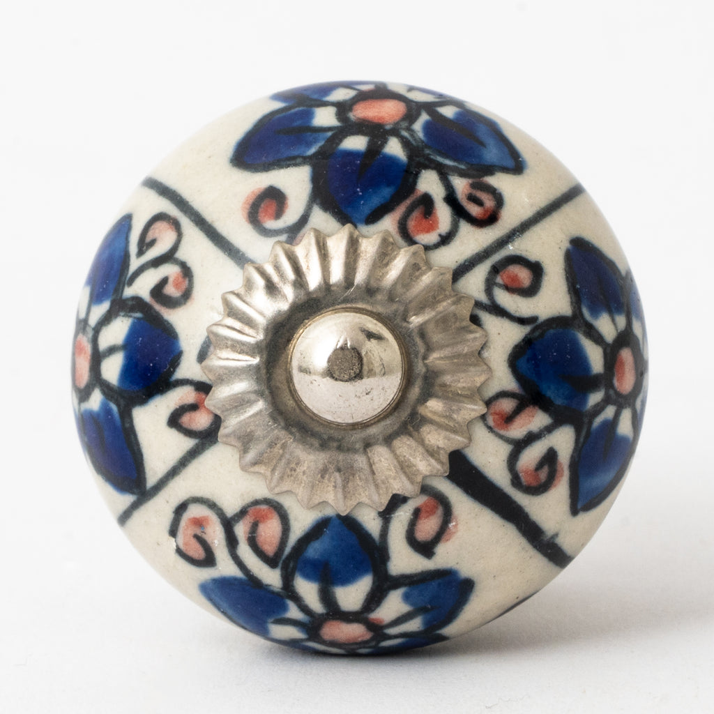 Sirenti Round Ceramic Knobs - Set Of 6