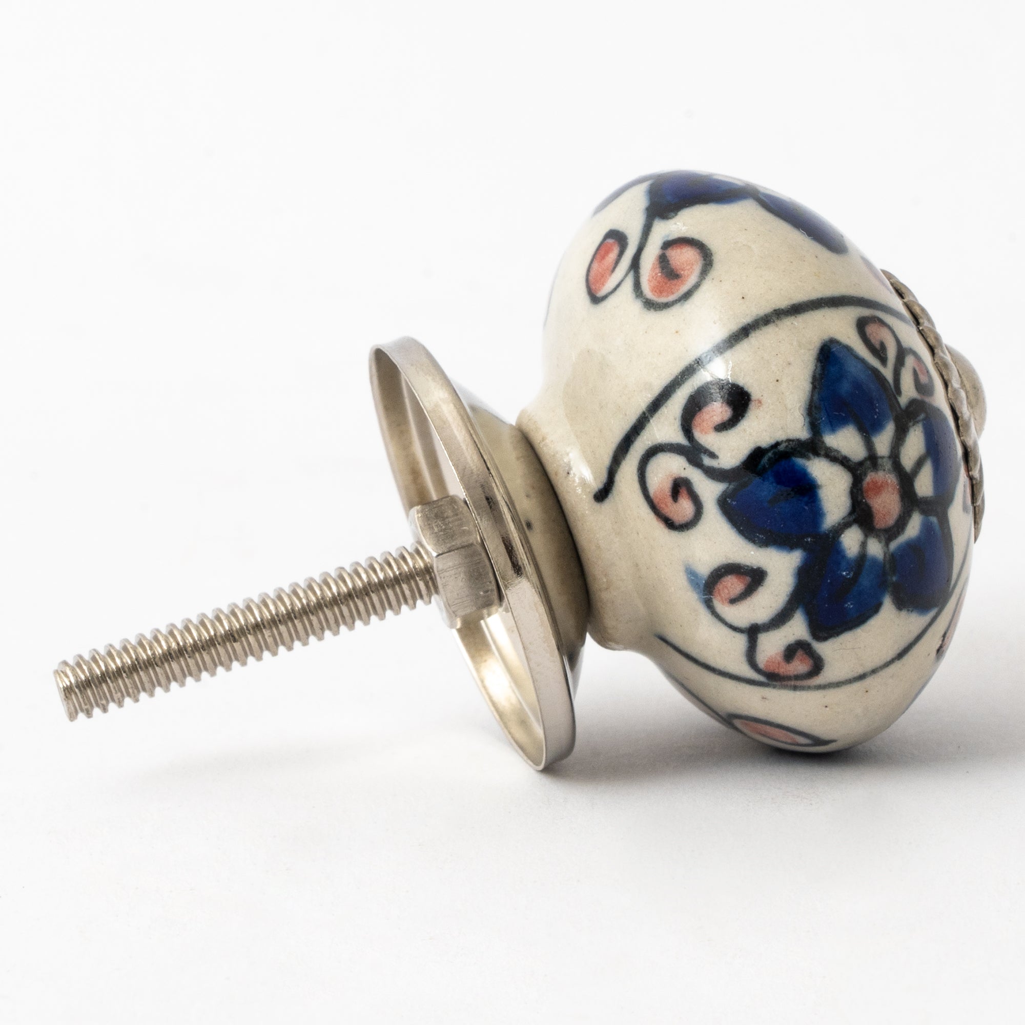 Sirenti Round Ceramic Knobs - Set Of 6