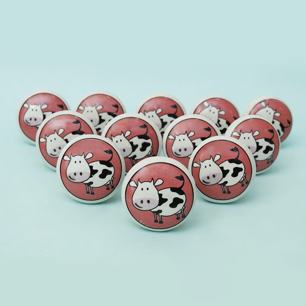 Moocow Ceramic Knob - Set Of 6 freeshipping - Decokrafts Store