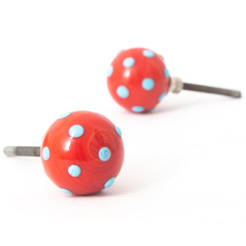 Cherry Dots Resin knob - Set Of 6