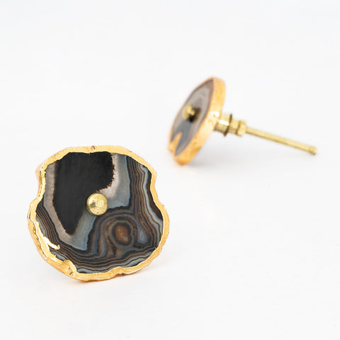 Onyx Agate Knobs - Set Of 6