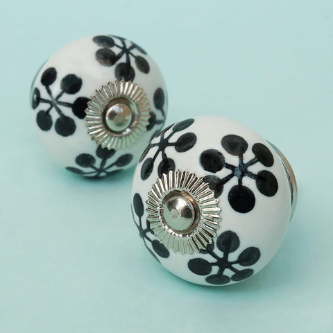 Connected Dots Ceramic Knob - Set Of 6 freeshipping - Decokrafts Store