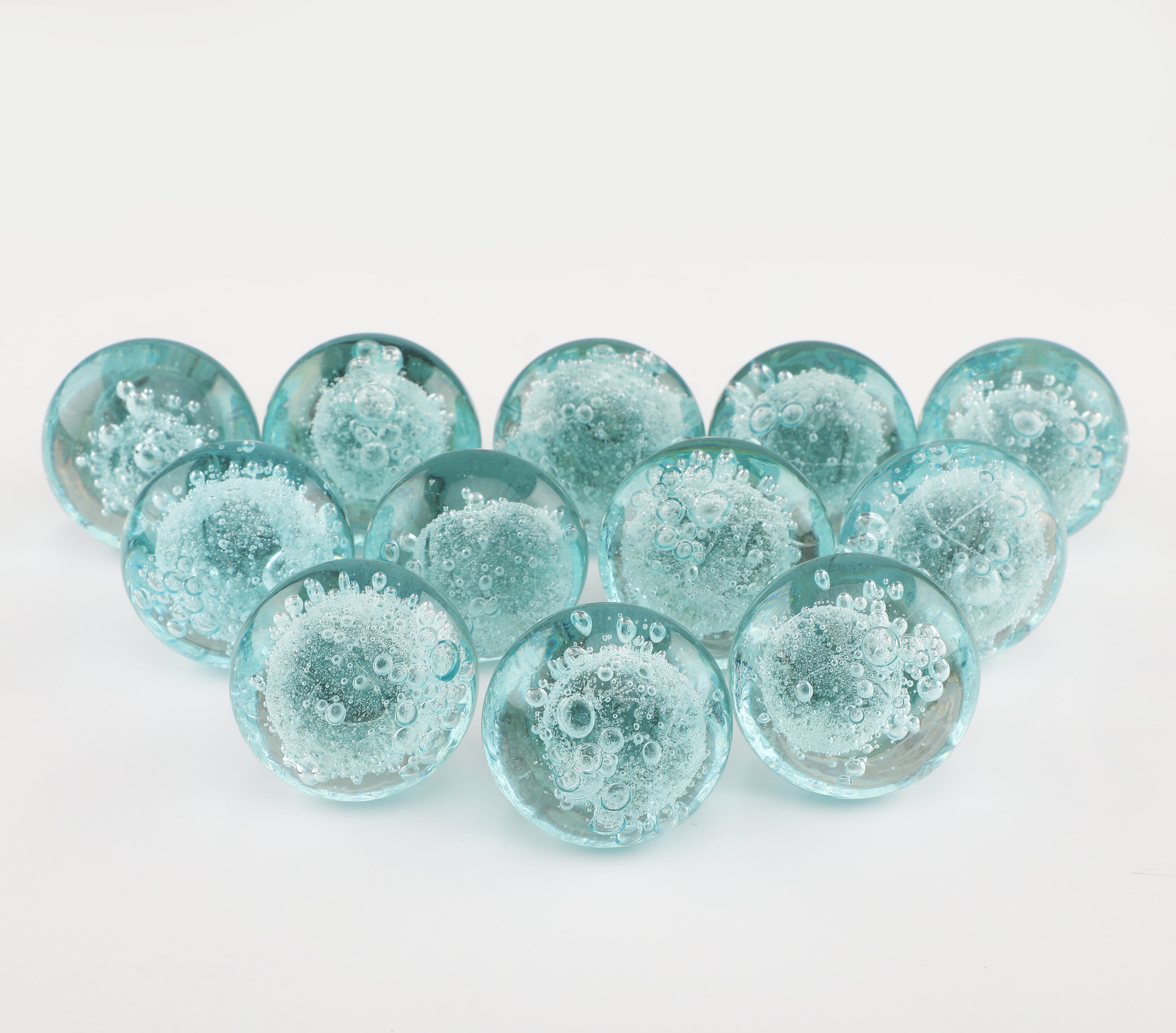 Blue Water Foam Transparent Glass Knob - Set Of 6 freeshipping - Decokrafts Store