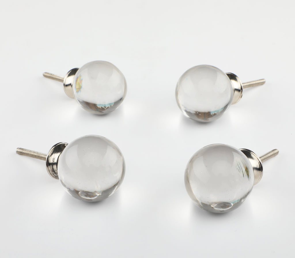 Clear Solid Water Glass Knob - Set Of 6 freeshipping - Decokrafts Store