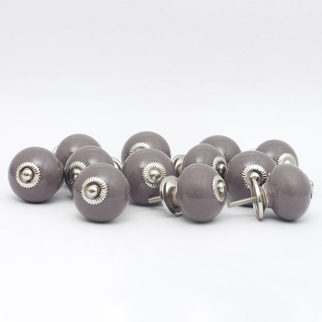 Brown Tomato Ceramic Knobs - Set Of 6 freeshipping - Decokrafts Store