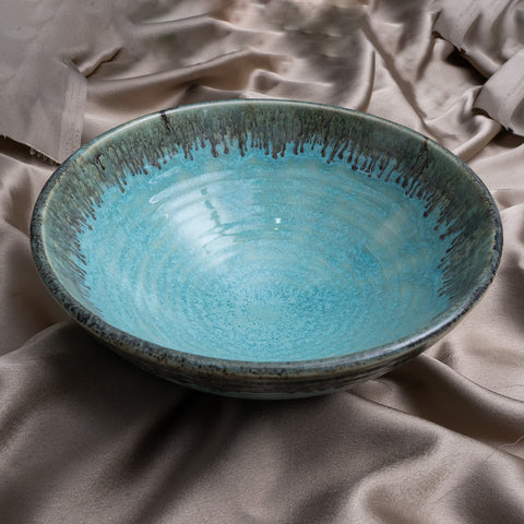 Decokrafts Blue Ceramic Noodle Bowls