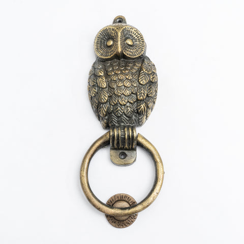 Antique Owl  Door Knocker