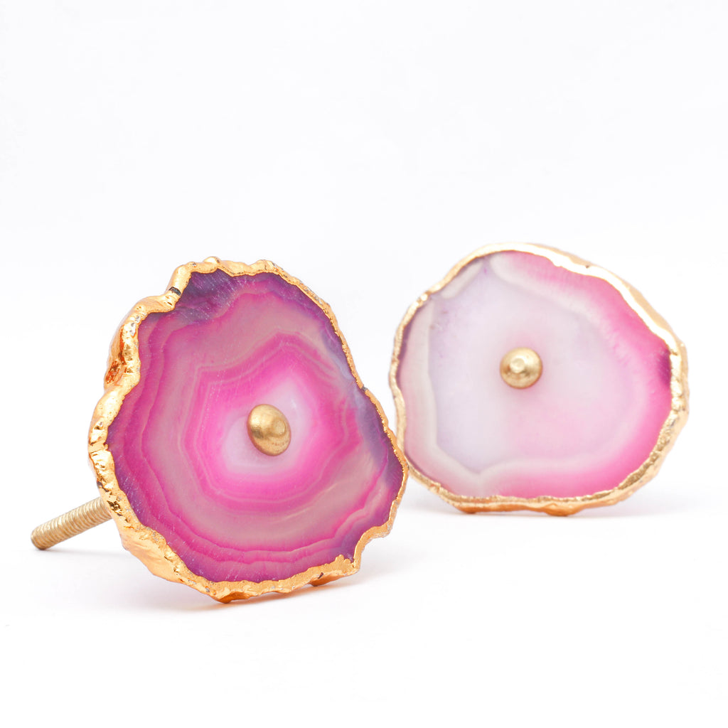 PinkSky Royal Agate Knobs - Set Of 6 freeshipping - Decokrafts Store